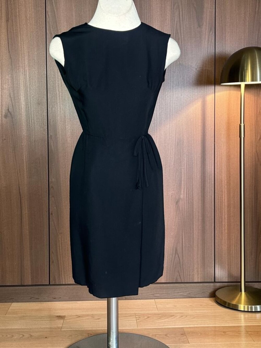 Vintage 60s Joseph Magnin Black Cocktail Tea Wiggle Dress Size 5